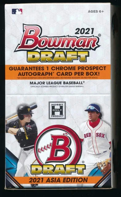 2021 BOWMAN DRAFT CHROME ASIA EDITION BASEBALL HOBBY BOX NEW SEALED MLB