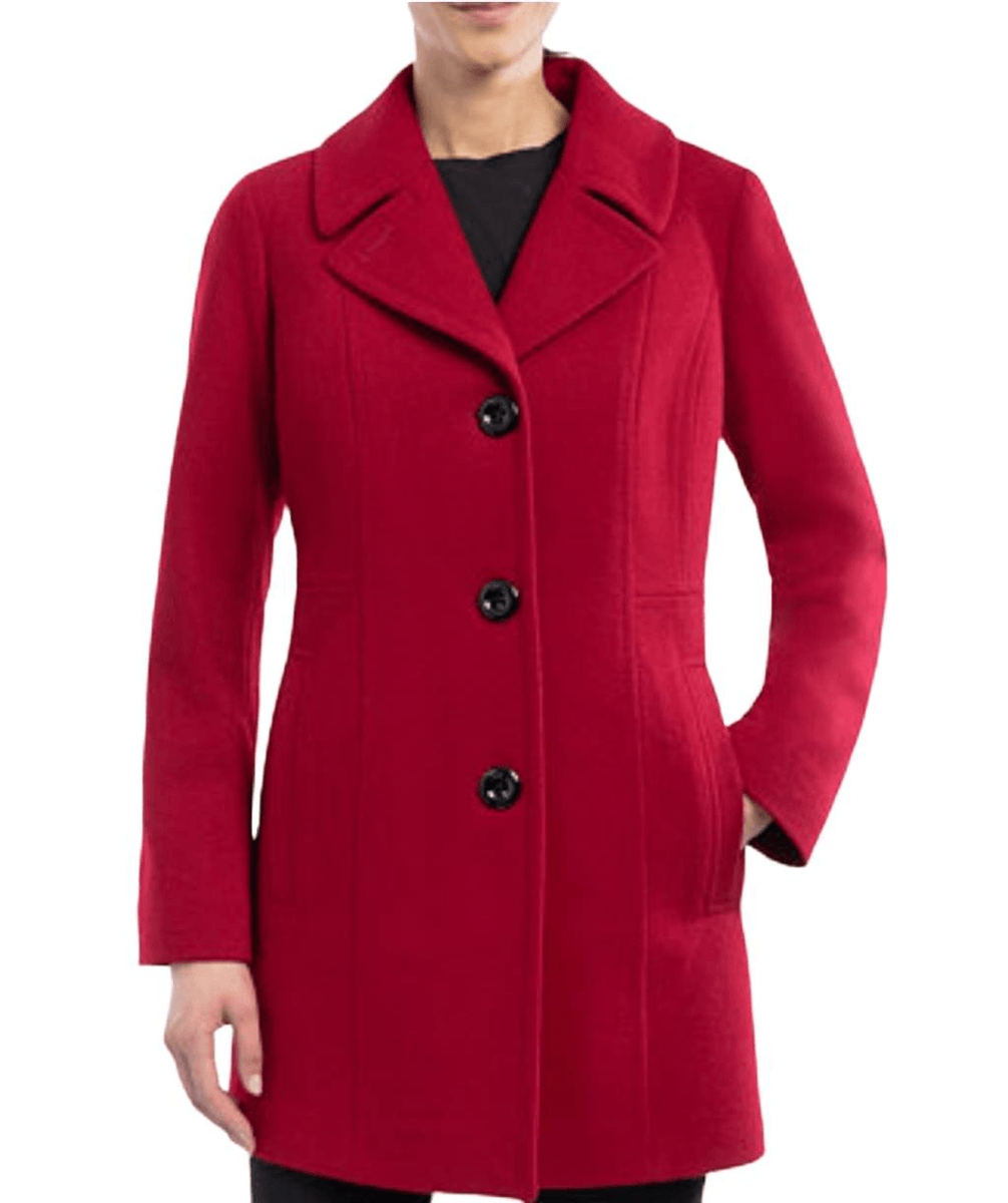 knee length dresses for ladies Boden Women's Newport Wool Coat in Red main image 1