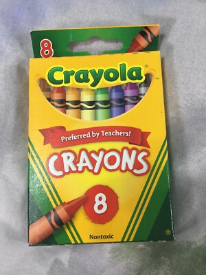 Crayola Crayons 8 Count BRAND NEW -6 Boxes!! Non Toxic- Teachers