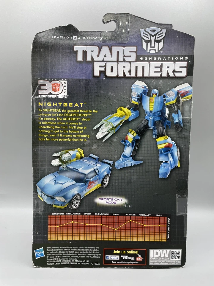 Transformers Generations 30th Anniversary Thrilling 30 Deluxe Nightbeat New - Image 4 of 4