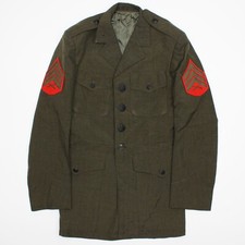 USMC Marine Corps Dress Alpha Jacket Service Coat Belt Missing 1973