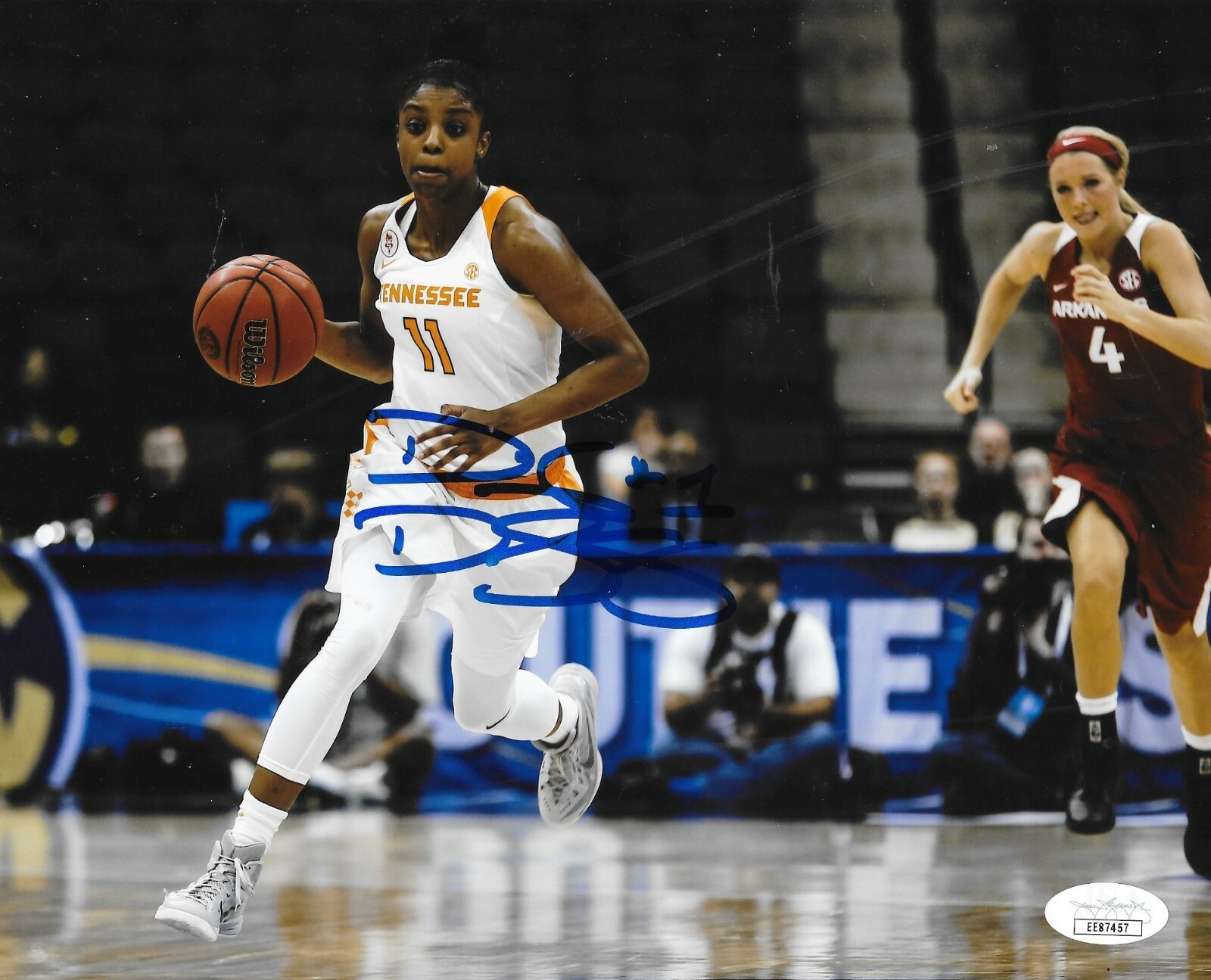 Diamond DeShields Autographed Signed Tennessee Volunteers Chi Sky Tennessee Lady Volunteers 8x10 photo Vols 2 JSA 