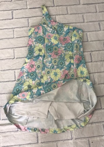 Onzie 50’s Inspired Floral Paisley One Shoulder Dress Attach Shorts Yoga NWOT XS - Picture 3 of 5