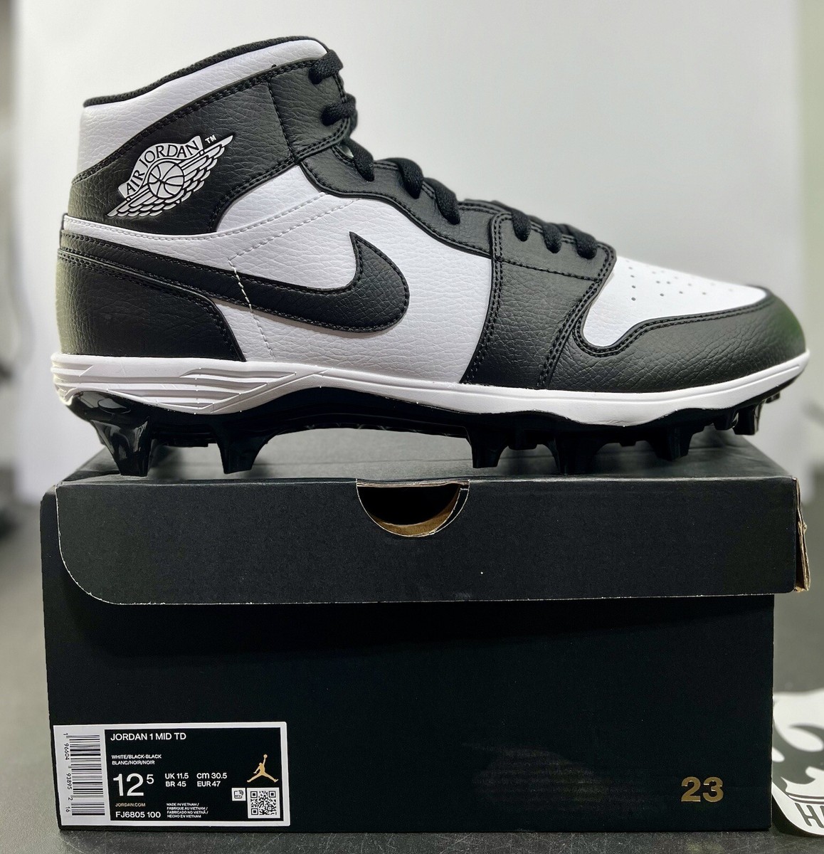 LION ジョーダン 1 ミッドTD野球スパイク未使用size 27.5㎝ エア ジョーダン 1 NIKE Jordan Mid TD White/Grey Fog/White