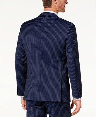 Tommy Hilfiger Men's Modern Fit TH Flex Suit Jacket 42 Long NWT Navy  Pinstripe | eBay