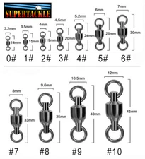 YM-1804 Series, Ball Bearing, Plated Bronze, Fishing Swivels 35 lb to 500 lb