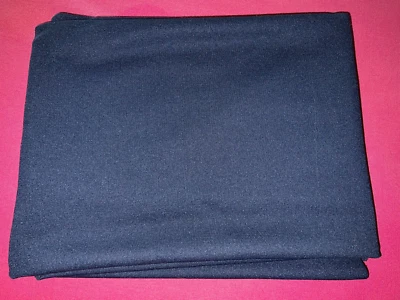 coupon tissu vintage jersey bleu marine souple larg 150 cm x H 160 cm réf B917 - Photo 1/4