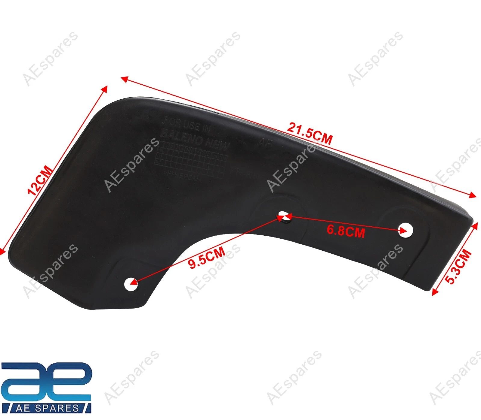 Mud Flap Set of 4 For Maruti Suzuki Baleno RS 2015-2019 view 2