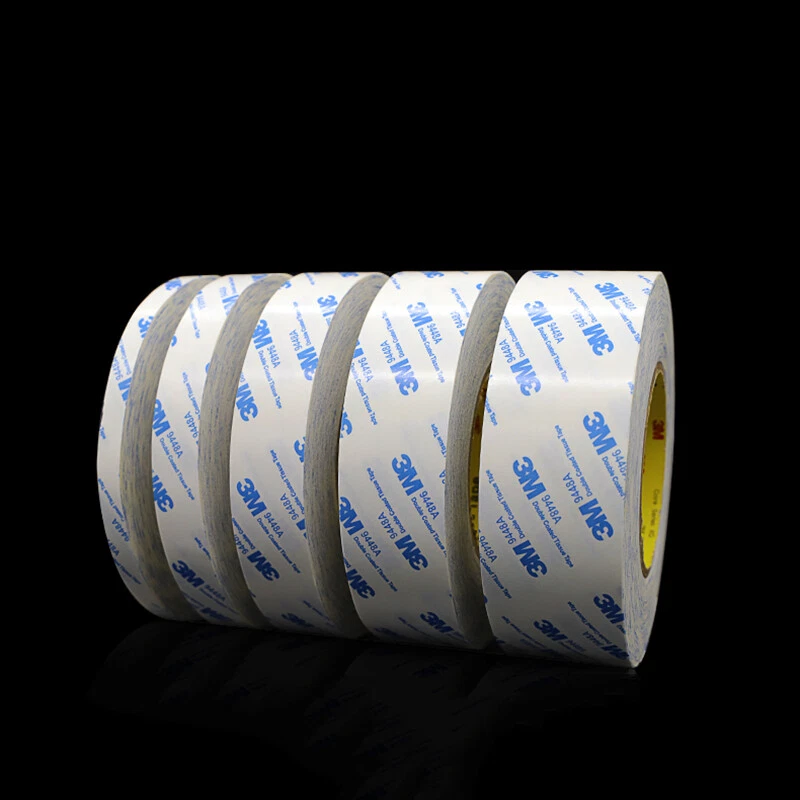 Cinta blanca extremadamente fuerte de doble cara 3M 9448A 3~20MM*50M para móvil y artesanía Foto 2 de 4