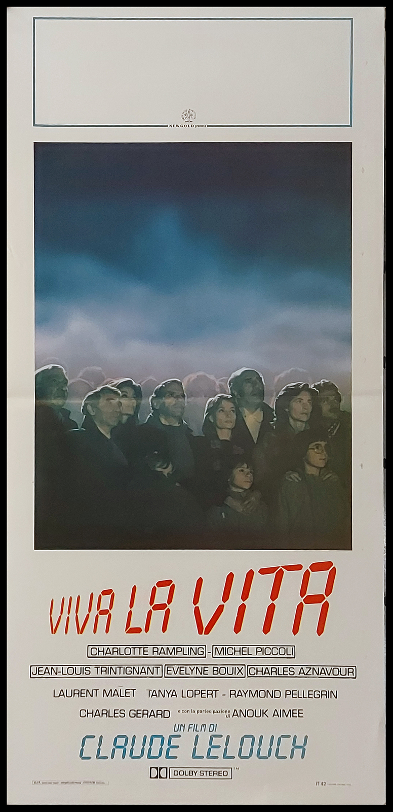 Locandina originale film Viva la vita (1984) - Regia di Claude Lelouch