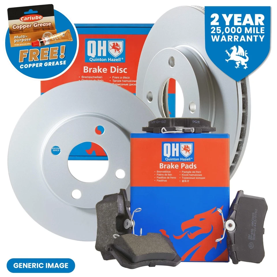 QH Front 2 Brake Discs & Pads 280mm Fits Nissan Juke 1.5 Dci 1.6 2010-2017