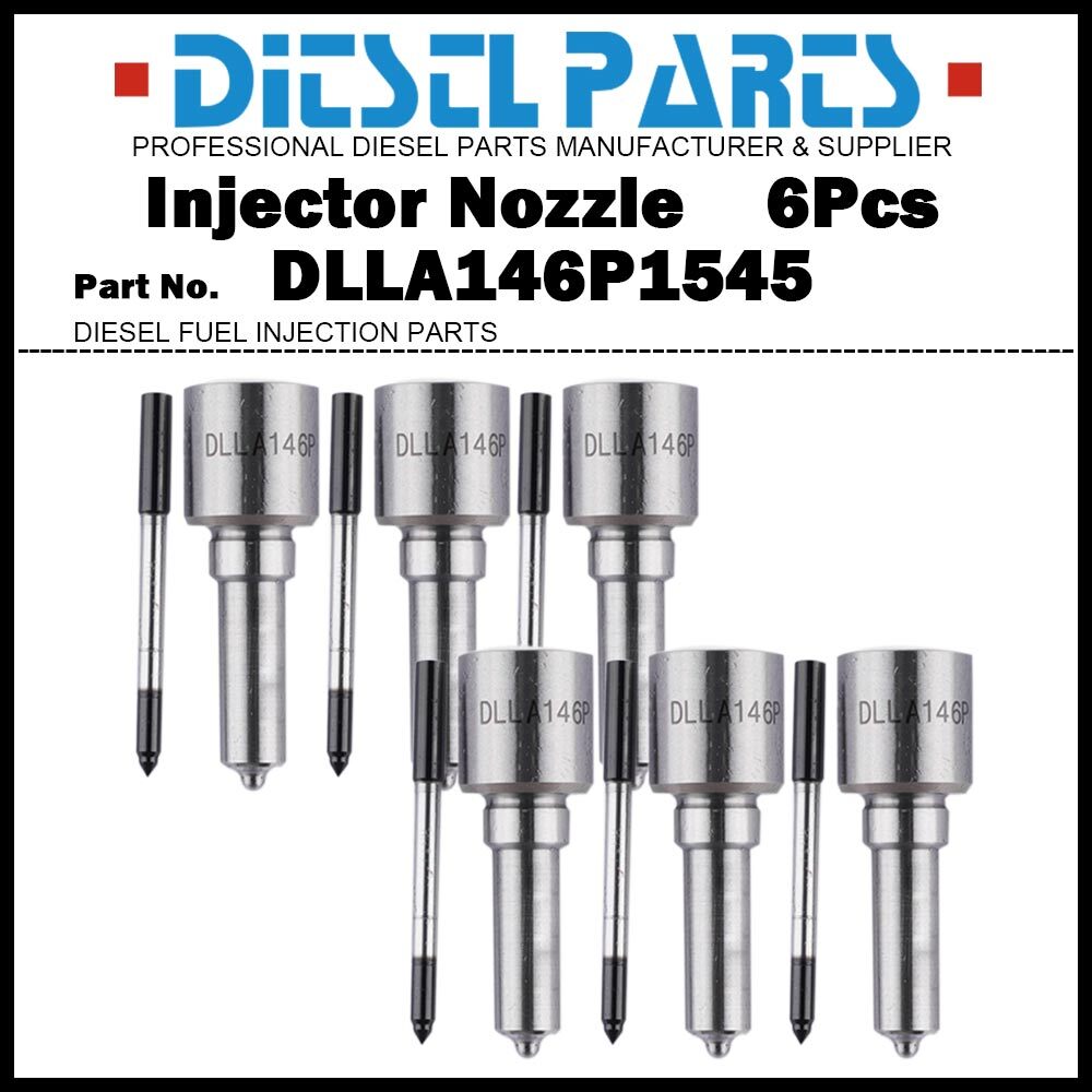 6x Injector Nozzle DLLA146P1545 for 2007-2012 Dodge Ram 2500