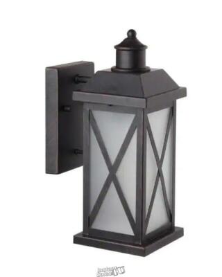 Ridley 1-Light Bronze Outdoor Wall Lantern Sconce