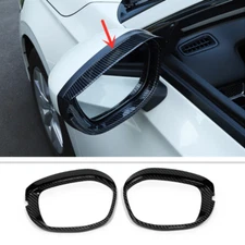 For Honda Civic 2022 2023 Carbon Fiber Mirror Rain Eyebrow Cover