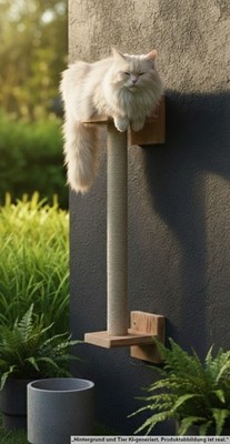 Kratzstamm für Katzen Wandspielplatz Sisalsäule Outdoor Catwalk