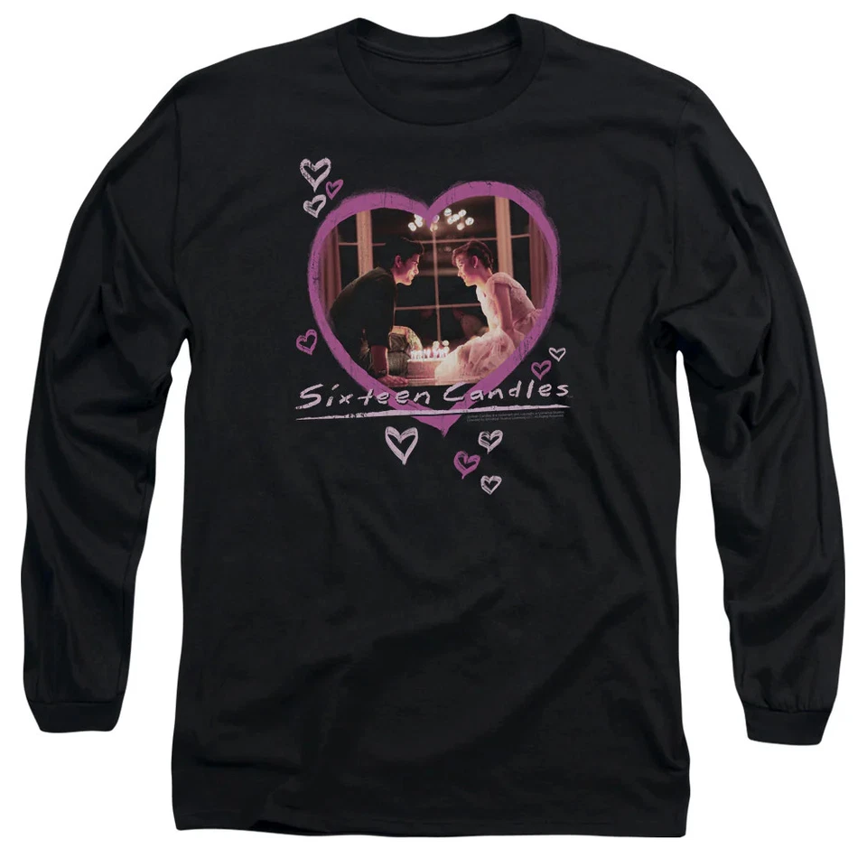 Sixteen Candles Candles Mens Long Sleeve Shirt Black Officially Licensed - Image 3 of 3