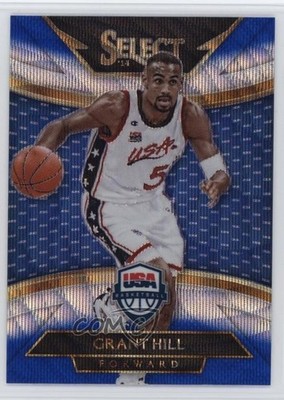 2014-15 Panini Select Courtside Blue & Silver Prizm Grant Hill #228 HOF e7q