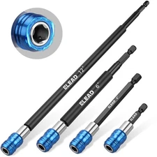 ELEAD Drill Bit Extension Set, 4-Piece Magnetic Screwdriver Holder... 
