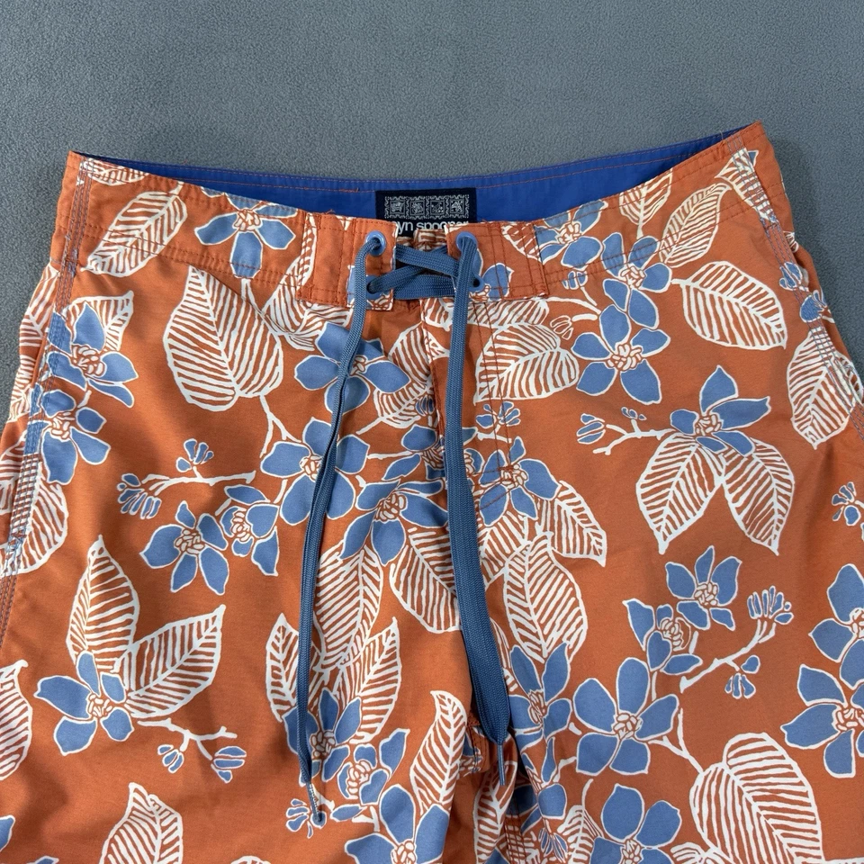 Reyn Spooner Board Shorts Mens 32 Orange Floral Hawaiian Surf Beach Swim Trunks - Image 2 of 4