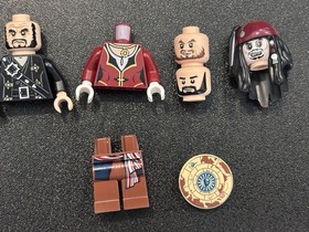 LEGO Pirates of the Caribbean Hector Barbossa & Elizabeth Swann Minifigure Lot