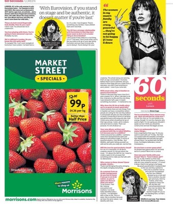 Loreen Interview Eurovision Winner Sweden LGBTQ Tour Newspaper Article 2026