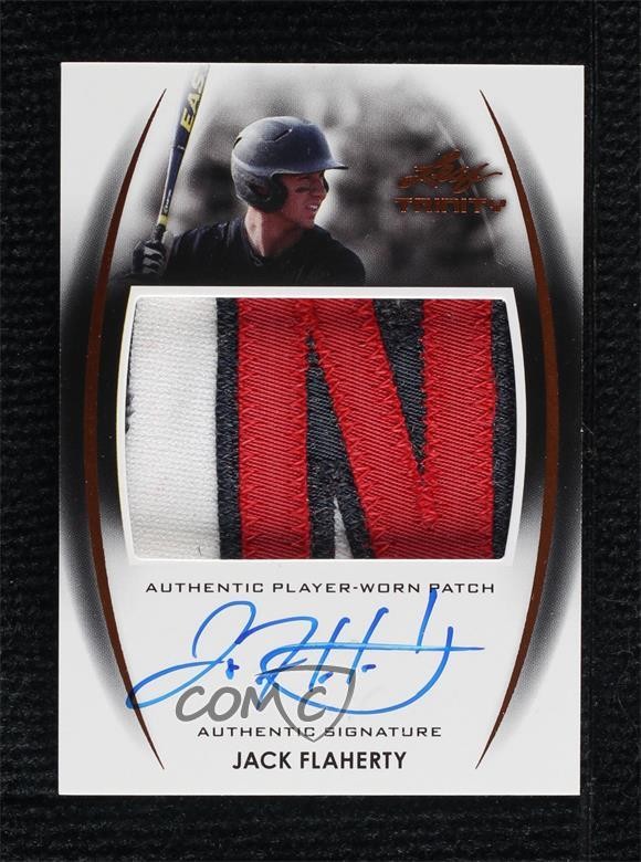 2014 Leaf Trinity Patch Bronze Jack Flaherty #PA-JF1 Patch Auto 8s6