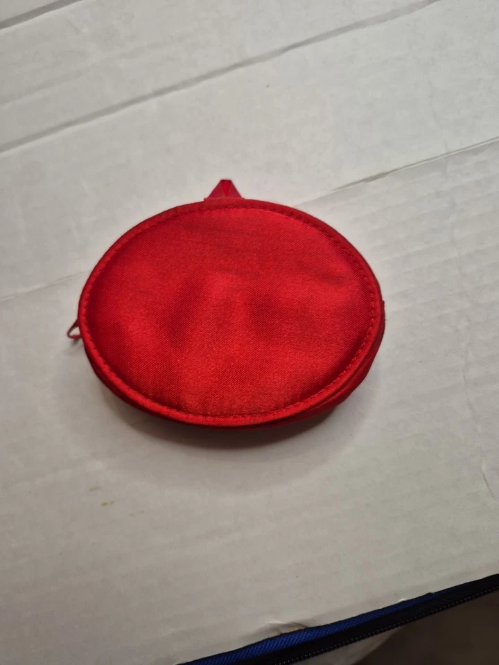 Красный бисером и блестками монета сумочки - красный шляпа - мини монета сумочки - Изображение 3 из 4