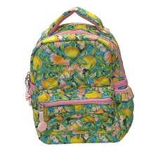 Mochila de viaje escolar aislada con estampado floral de frutas dulce miel para niños pequeños