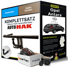 Anhängerkupplung abnehmbar für OPEL Antara +E-Satz NEU AHK