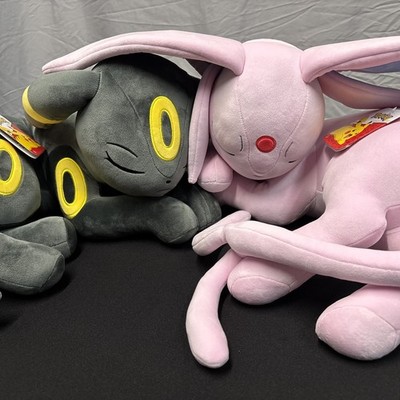 Sleeping Umbreon & Espeon 18" 2026 New With Tags Official  