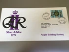 GB STAMPS RARE FIRST DAY COVER 1977 SILVER JUBILEE ANGLIA BUILDING SOCIETY