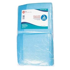 Dynarex 1343 Disposable Underpads, 23X36in, 45 G, Pk150