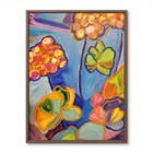 Original Abstract Colorful Flowers Modern Unique Wall Art Acrylic Canvas 11X14 — photo 1