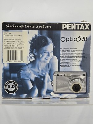 Pentax Optio S5i Digital Compact Camera 5.0MP 3x Optical Zoom