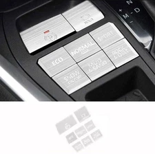 For Toyota RAV4 XLE 2019-2024 Silver Alloy Middle Console Mode Button Sticker 8X