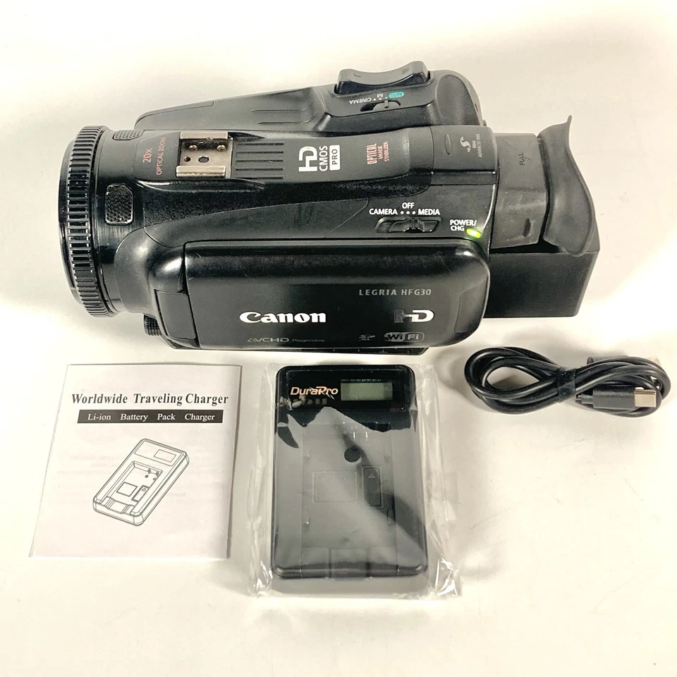 Canon Legria HF G30 HD Video Camcorder Semi-Pro Working - SD, Battery & Charger - Image 2 of 4