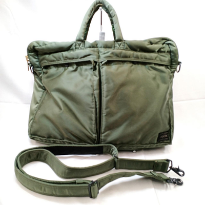 #ad #ad PORTER Tanker 2Way Briefcase Sage Green Nylon Business Bag Yoshida Japan Used $217.90