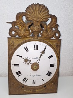 Antik mech. Uhrwerk Comtoise Uhr Wanduhr