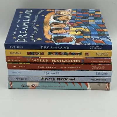 Lot of 6 Putumayo World Music / Latin World Euro Samplers + Sony's Gather Round