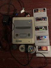 Nintendo Super Nintendo Entertainment System SNES Console PAL UK with games