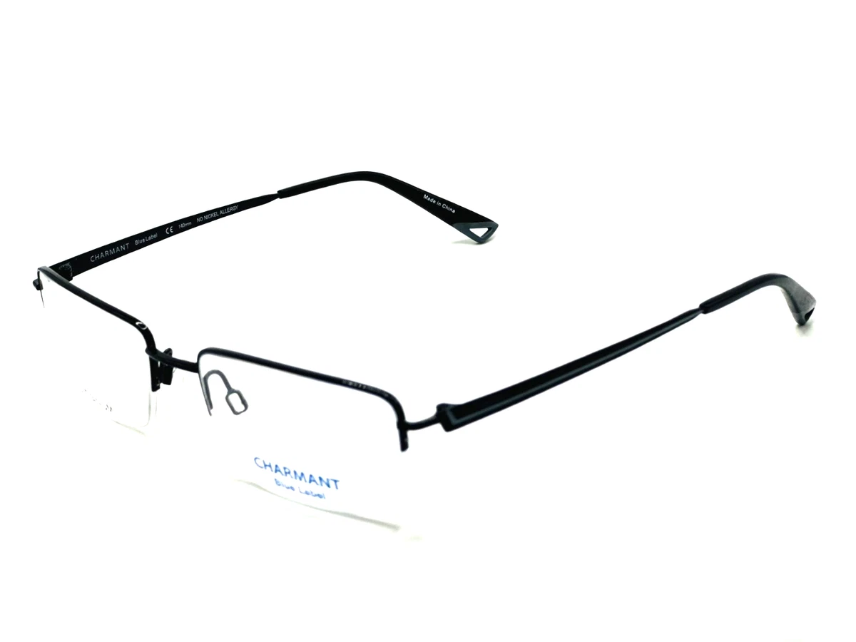 Charmant Ch29117 Bk Black Authentic Eyeglasses 53-17-145 CH 8177 Eyeglasses Frames by Charmant Titanium main image 2