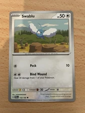 Pokemon TCG #152/182 Swablu Common Paradox Rift