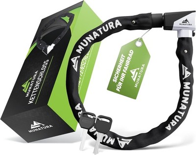 MUNATURA Fahrradschloss Zahlenschloss Kettenschloss 90cm