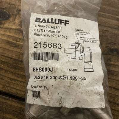 #ad Balluff BHS000J Pressure Rated Inductive Sensor BES 516 200 S2 1.500quot; S5 $255.63