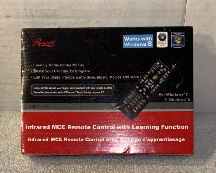 Rosewill RHRC-11001 MCE Infrared Remote Control w/ Learning Function for Windows - Image 4 of 4