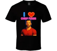 I Heart Love Chris Evans T Shirt