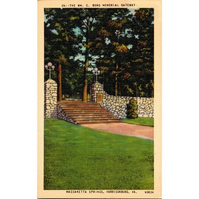 The W. M. C. Bond Memorial Gateway Vintage Postcard SPF2