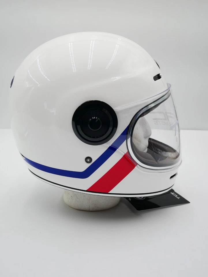 Torc Newport T1 Allegiance Motorcycle Helmet Gloss White Medium - T102ALL23 - Image 3 of 4