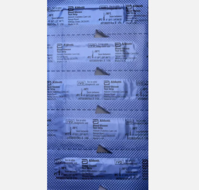 100 Blood Glucose Test Strips Precision Xtra Compatible/exp FEB 2027 /ANNEECAKES