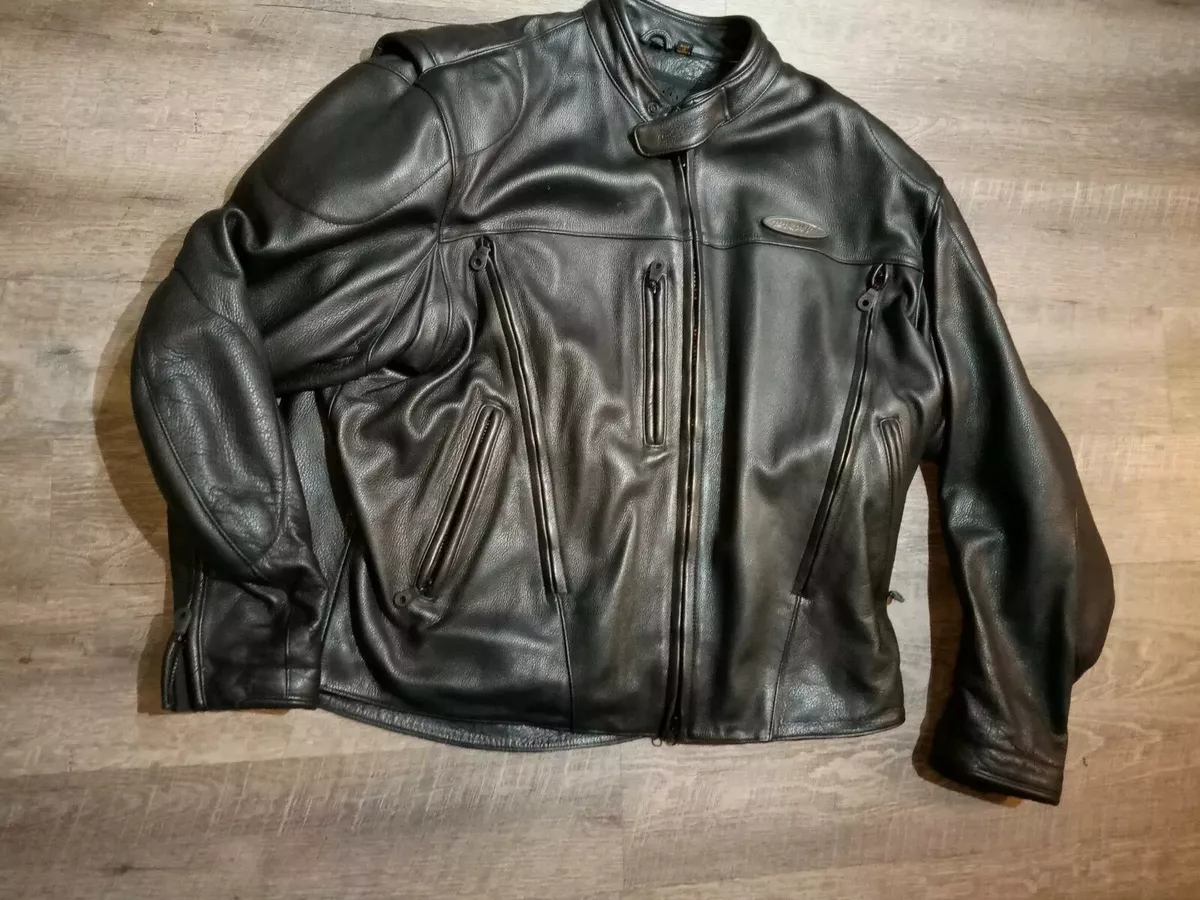 Harley Davidson FXRG Native American Leather Jacket Buffalo Eagle